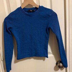 blue & dark blue striped matching set